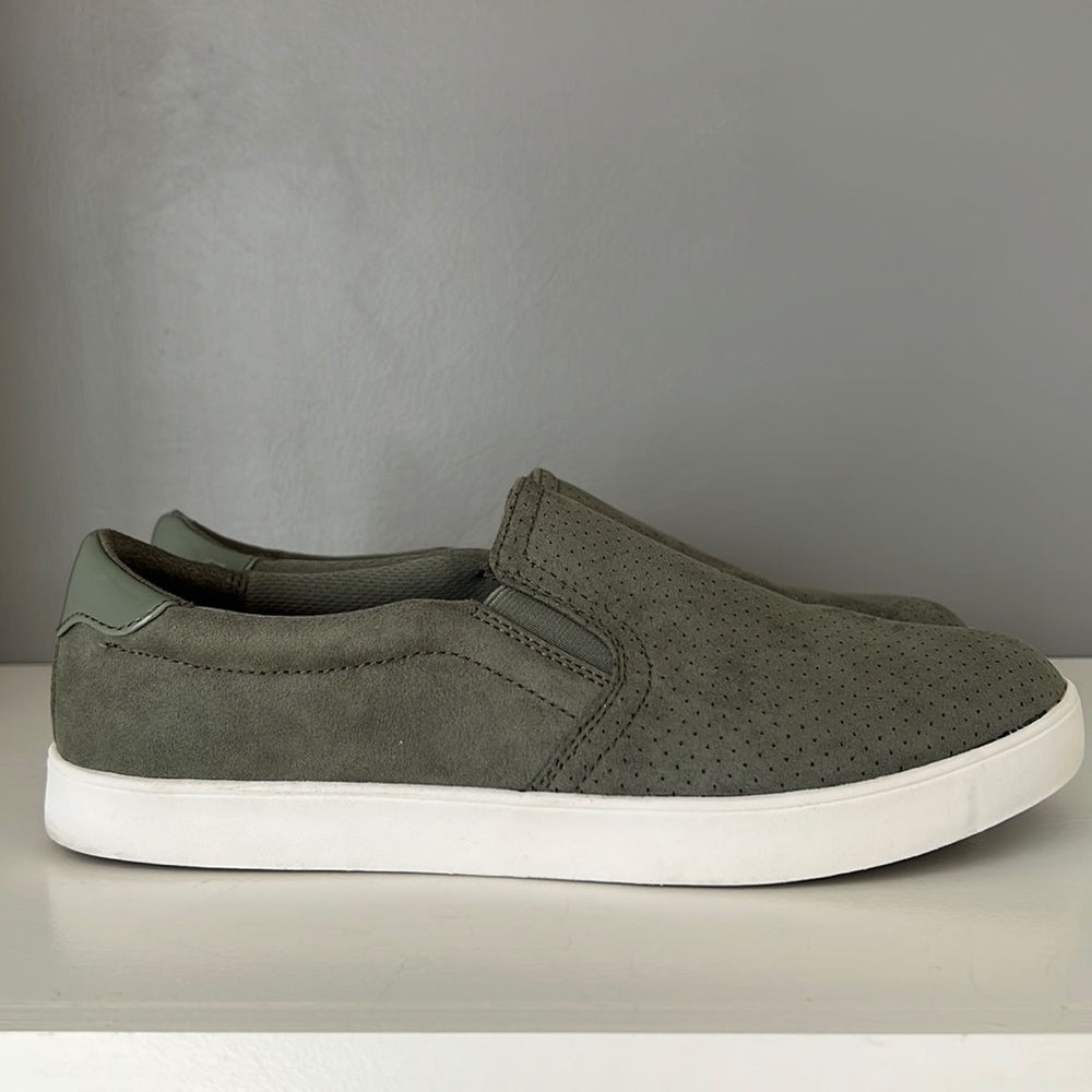 Dr Scholl's Women's Madison Slip-on Size 9.5 Olive Green Memory Foam Lig…